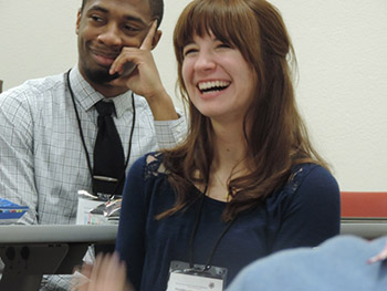 Students at conference